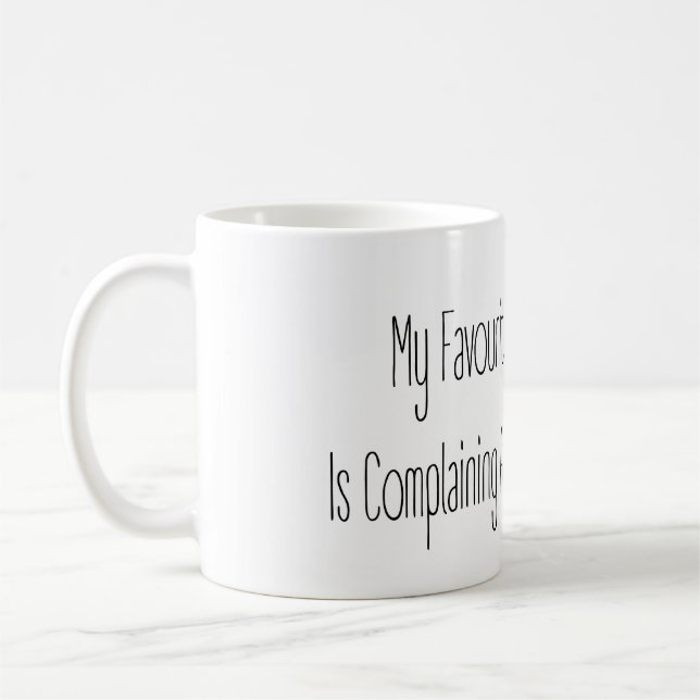 Funny Gift Quote My Favourite Winter Sport Mug (Gauche)