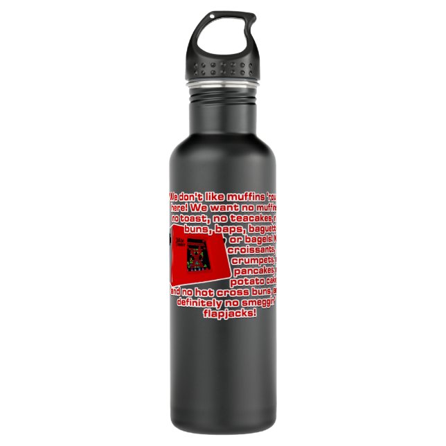 Funny Gift Red Dwarf - Talkie Toaster (Kein Smeggi Edelstahlflasche (Vorderseite)