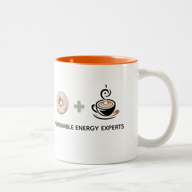 Funny gift Renewable Energy expert Zweifarbige Tasse (Rechts)
