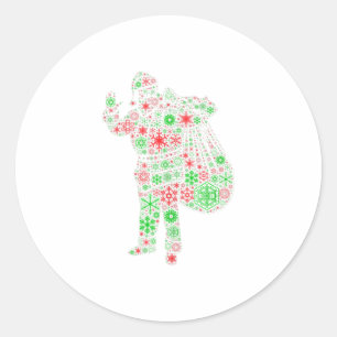 Funny Gift Snowflake - 2020 Weihnachtsmann Runder Aufkleber