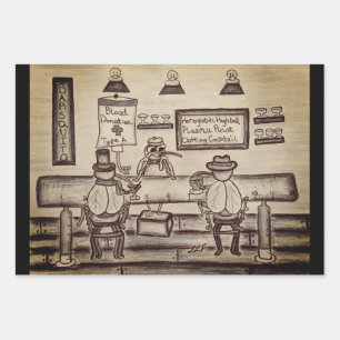 Funny Gift Wrapping Paper Geschenkpapier Set