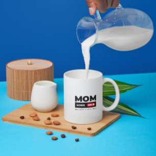 Funny giftful Mom mode on - fett Design Kaffeetasse