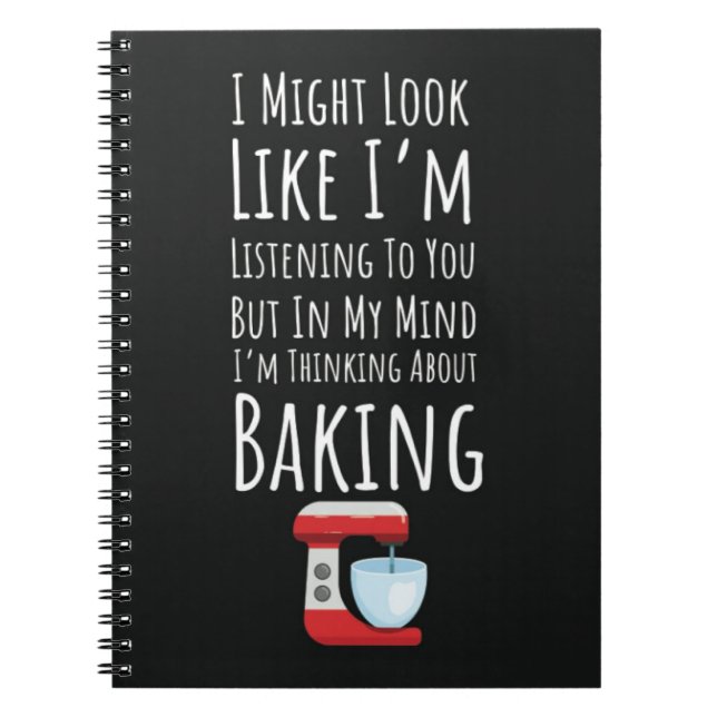 Funny Gifts For Bread Bakers Baking Food Bakery Notizblock (Vorderseite)