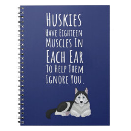 Funny Gifts For Husky Lovers Dogs Siberian Pet  Notizblock