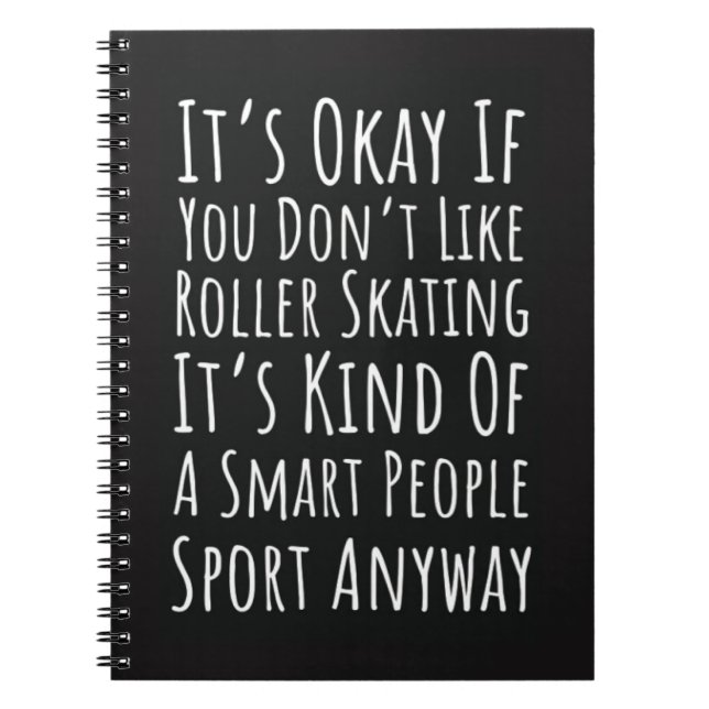 Funny Gifts For Rollerbladers Skater Skating Humor Notizblock (Vorderseite)