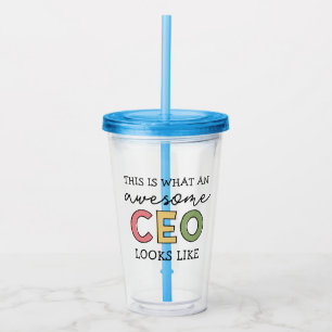 Funny Gifts für CEO Phantastischer CEO Boss Gesc Acryltrinkbecher