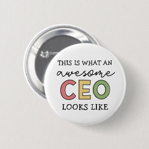 Funny Gifts für CEO Phantastischer CEO Boss Gesc Button