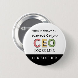 Funny Gifts für CEO | Phantastischer CEO Boss Gesc Button