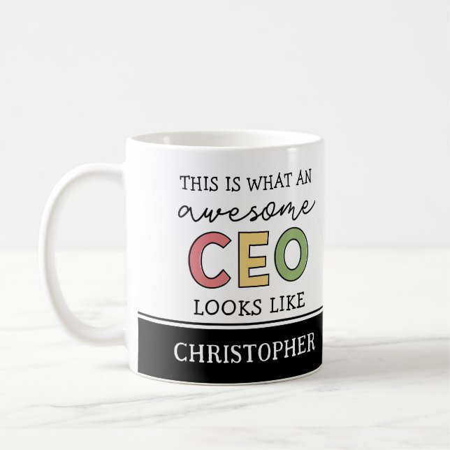 Funny Gifts für CEO | Phantastischer CEO Boss Gesc Kaffeetasse (Links)