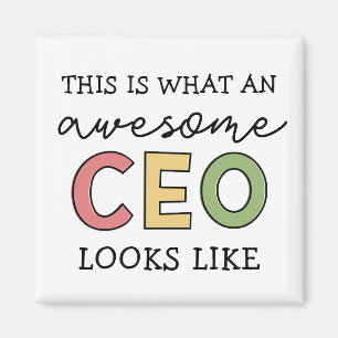 Funny Gifts für CEO Phantastischer CEO Boss Gesc Magnet