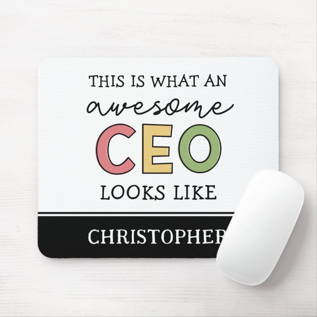 Funny Gifts für CEO | Phantastischer CEO Boss Gesc Mousepad (Mit Mouse)