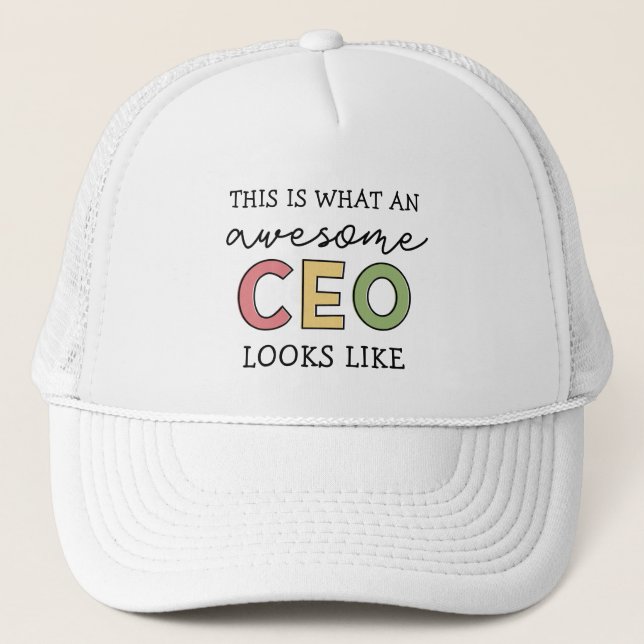 Funny Gifts für CEO | Phantastischer CEO Boss Gesc Truckerkappe (Vorderseite)