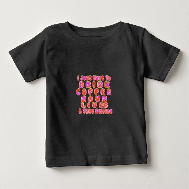 Funny Gifts für Kaffeeliebhaber Baby T-shirt (Vorderseite)