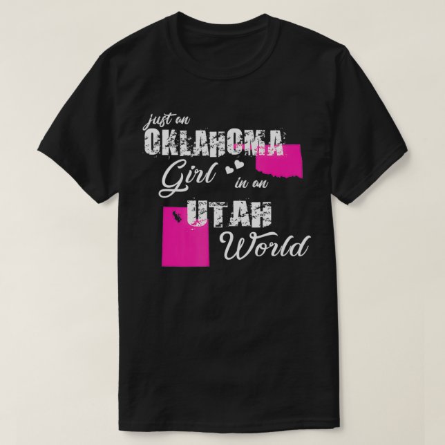 Funny Gifts Oklahoma ist nur ein Oklahoma-Mädchen  T-Shirt (Design vorne)