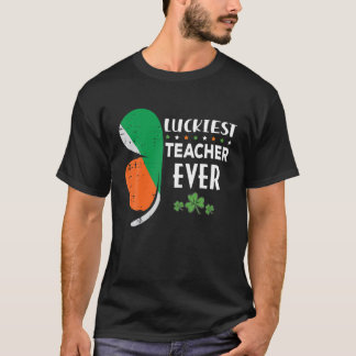 Funny Gifts St Patrick's Day Luckiest Lehrer jemal T-Shirt