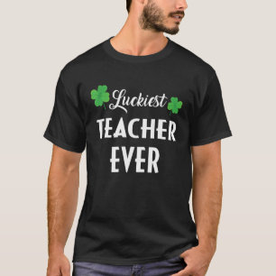 Funny Gifts St Patrick's Day Luckiest Lehrer jemal T-Shirt