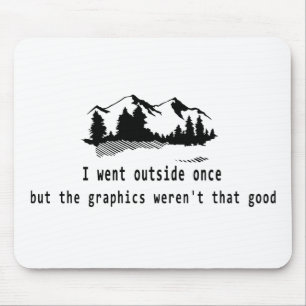 Funny ging einmal draußen, Grafikcomputer Gaming Mousepad
