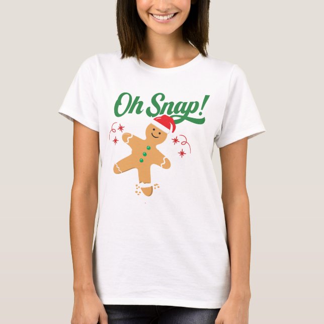 Funny Ginger Snaps Weihnachts-Shirt - Feiertag Spa T-Shirt (Vorderseite)