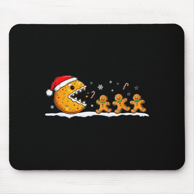 Funny Gingerbread Christmas Cookie Baking Boys Gir Mousepad (Vorne)