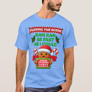 Funny Gingerbread Inmate Christmas Matching Family T-Shirt