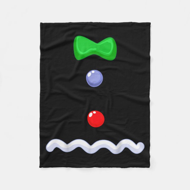Funny Gingerbread Man Christmas Costume  Fleecedecke (Vorderseite)