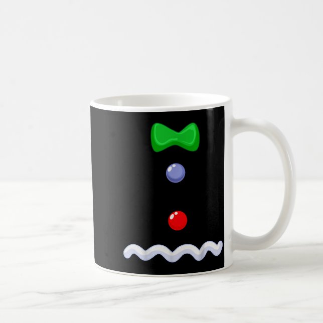 Funny Gingerbread Man Christmas Costume  Kaffeetasse (Rechts)