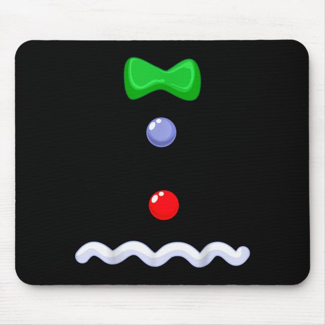 Funny Gingerbread Man Christmas Costume  Mousepad (Vorne)
