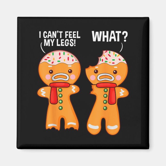 Funny Gingerbread Man Ginger Bread Men Christmas X Magnet (Vorne)