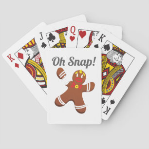 Funny Gingerbread Man Oh Snap Weihnachtsgeschenk Spielkarten