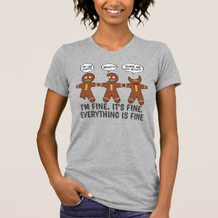 Funny Gingerbrot Alles ist ein schöner Spaß T -  T-Shirt