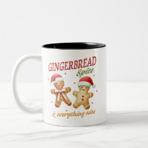 Funny Gingerbrot Weihnachten Zweifarbige Tasse