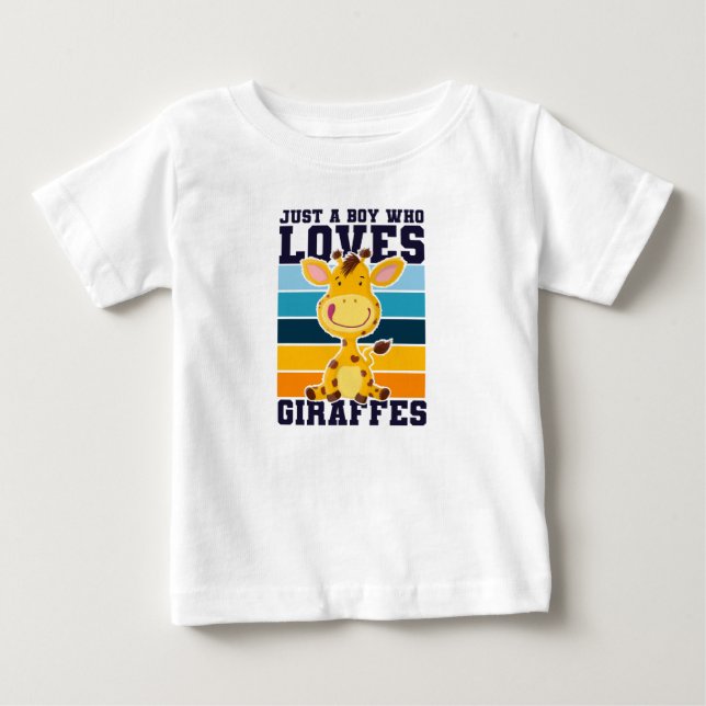 Funny Giraffe Baby T-shirt (Vorderseite)
