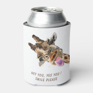 Funny Giraffe Can Cooler Lächeln - Benutzerdefinie Dosenkühler