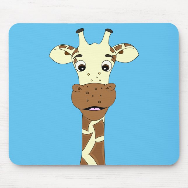 Funny giraffe Cartoon Mousepad (Vorne)