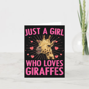 Funny Giraffe Design für Frauen Girls Safari Karte