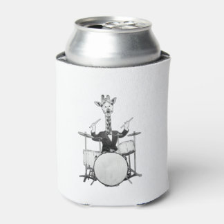 Funny Giraffe Drummer Drumer Drums Drumset Drumsti Dosenkühler