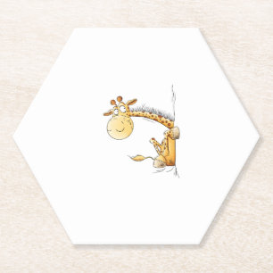 Funny Giraffe I Niedlich Cartoon Wildtier Lover Sp Untersetzer