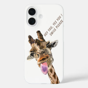 Funny Giraffe iPhone Case - Benutzerdefinierter Te