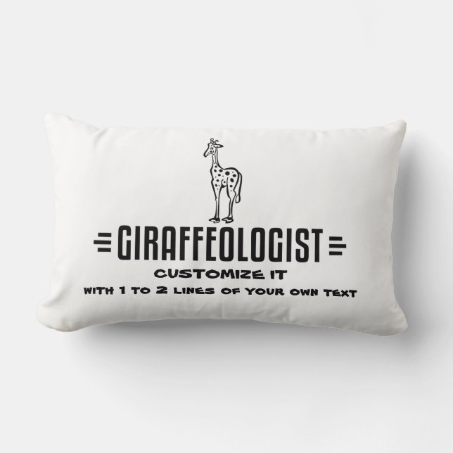 Funny Giraffe Lendenkissen (Vorderseite)