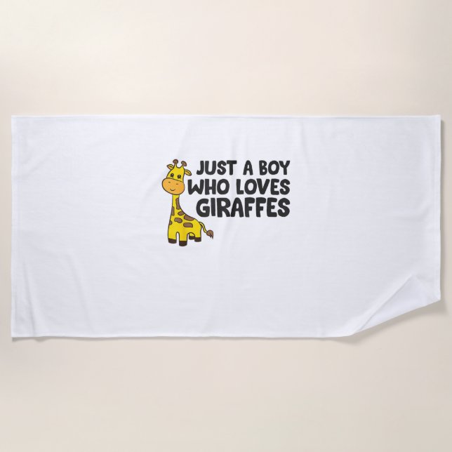 Funny Giraffe Lover Giraffe Skateboard Strandtuch (Vorderseite)