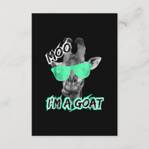 Funny Giraffe Moo Im A Goat Cute Zoo Tiergeschenk Begleitkarte