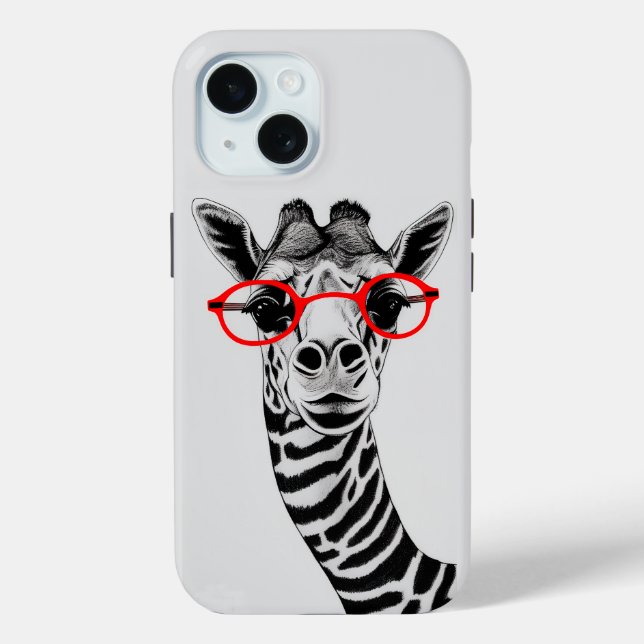 Funny Giraffe Phone Case (Rückseite)
