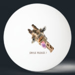 Funny Giraffe Ping Pong Ball Smile - Benutzerdefin Tischtennisball<br><div class="desc">Funny Ping Pong Balls mit Happy Giraffe Tongue Out und spielerisches Wink - Lächeln Tier Cartoon Zeichnend - oder wählen / Fügen Sie Ihren einzigartigen Text / Schriftart / Farbe - Make Your Special Gift - Neu vergrössern und verschieben oder entfernen und hinzufügen / Bild mit Anpassungs-Tool ! Wählen Sie...</div>