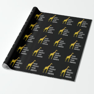 Funny Giraffe Pun Geschenkpapier