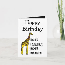 Funny Giraffe Pun Happy Birthday Karte