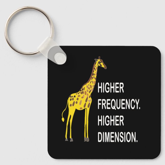 Funny Giraffe Pun Schlüsselanhänger (Vorderseite)