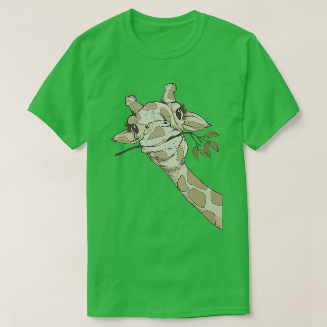 Funny Giraffe Safari Zoo Liebe Giraffen T-Shirt (Design vorne)