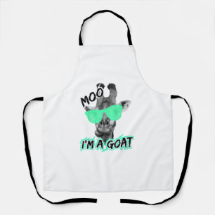 Funny Giraffe Shirt Moo Ich bin ein Ziege Niedlich Schürze