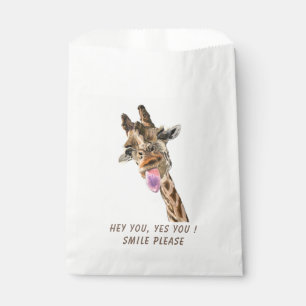Funny Giraffe Smile Favor Bag - Benutzerdefinierte Geschenktütchen
