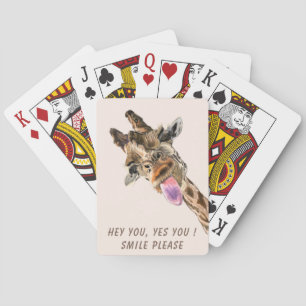 Funny Giraffe Spielkarten - Benutzerdefinierter Te